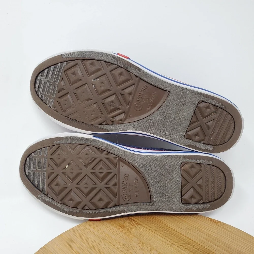 Converse All Star Kids 3 Shoes Denim Love Blue‎ Hearts Sneakers Youth Girls Boys